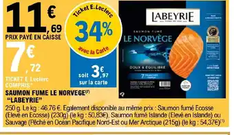 E.Leclerc Express SAUMON FUME LE NORVEGE "LABEYRIE" offre