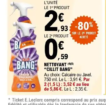 E.Leclerc Express NETTOYANT CILLIT BANG offre