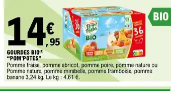 E.Leclerc Express GOURDES BIO POM'POTES" offre