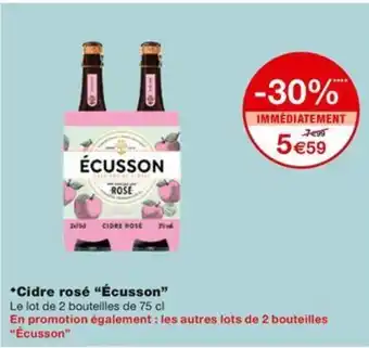 Monoprix *Cidre rosé "Écusson" offre
