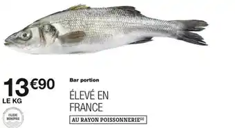 Monoprix Bar portion offre