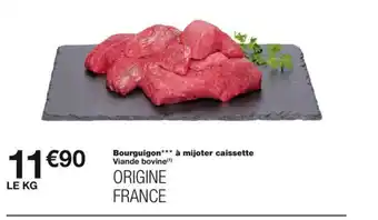 Monoprix Bourguigon à mijoter caissette offre