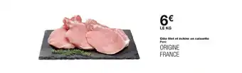 Monoprix Côte filet et échine en caissette Porc offre