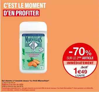 Monoprix Gel douche à l'amande douce "Le Petit Marseillais" offre