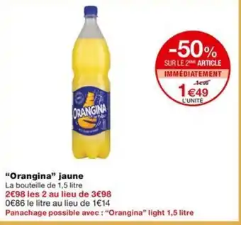 Monoprix "Orangina" jaune offre