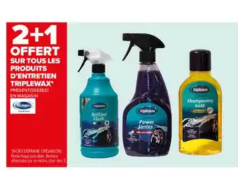 Carrefour Produits D'entretien Triplewax offre