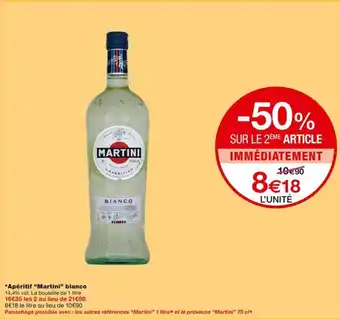 Monoprix *Apéritif "Martini" bianco offre