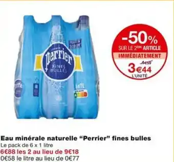 Monoprix Eau minérale naturelle “Perrier" fines bulles offre