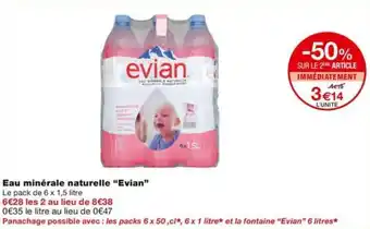 Monoprix Eau minérale naturelle "Evian" offre