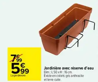 Carrefour Jardinière Avec Réserve D'eau offre
