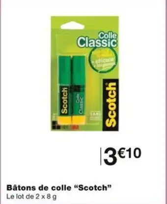 Monoprix Bâtons de colle "Scotch" offre