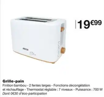 Monoprix Grille-pain offre