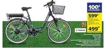 Carrefour Vélo à Assistance électrique New Top Ub offre