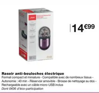 Rasoir anti-bouloches électrique