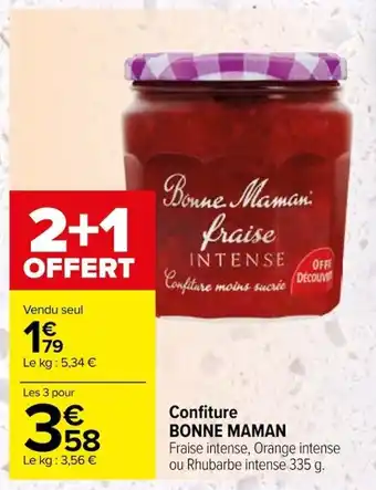 Carrefour Confiture BONNE MAMAN offre