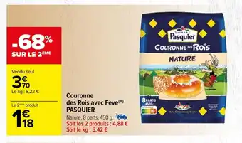 Carrefour Couronne des Rois avec Fève(m) PASQUIER offre
