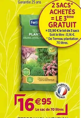 Delbard Terreau Plantation Fertiligène offre