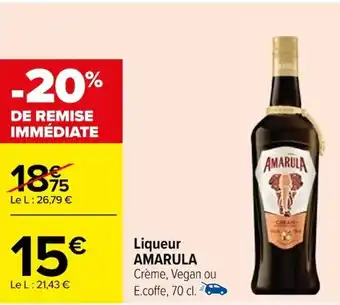 Carrefour Liqueur AMARULA offre