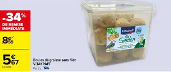 Carrefour Boules de graisse sans filet VITAKRAFT offre