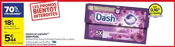 Carrefour Lessive en capsules(d) DASH PODS offre