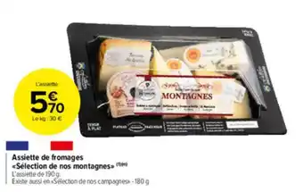 Carrefour Market Assiette De Fromages «sélection De Nos Montagnes» offre