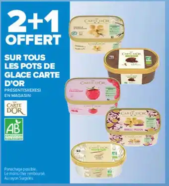 Carrefour Market Pots De Glace Carte D'or offre