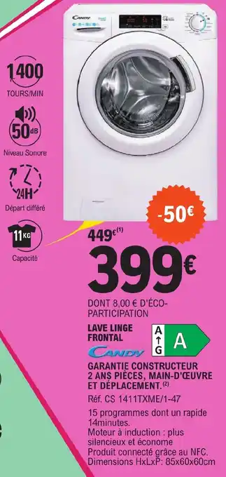 E.Leclerc LAVE LINGE A FRONTAL offre