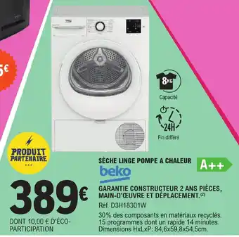 SÈCHE LINGE POMPE A CHALEUR