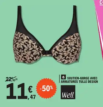 SOUTIEN-GORGE AVEC ARMATURES TULLE DESIGN
