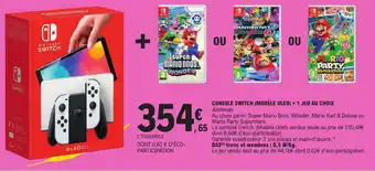 E.Leclerc CONSOLE SWITCH (MODÈLE OLED) + 1 JEU AU CHOIX offre