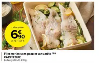 Carrefour Market Filet Merlan Sans Peau Et Sans Arête Carrefour offre