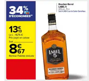Bourbon Barrel Label 5