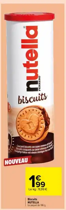 Carrefour Market Biscuits Nutella offre