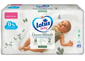 Carrefour Lotus baby couches douceur naturelle offre