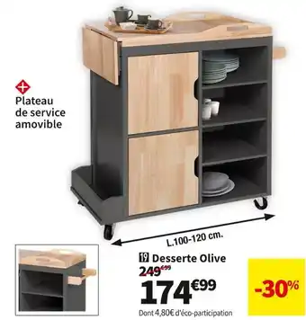 Conforama Desserte olive offre