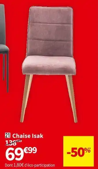 Conforama Chaise isak offre
