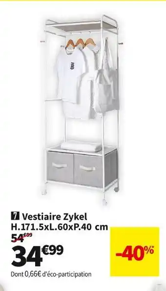 Conforama Vestiaire zykel h.171.5xl.60xp.40 cm offre