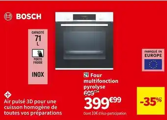 Bosch four multifonction pyrolyse hba573bro