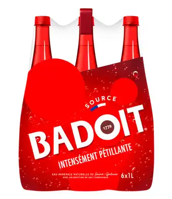 Carrefour Badoit eau minérale naturelle gazeuse offre