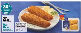 U Express Cite marine filet de colin pane d'alaska offre