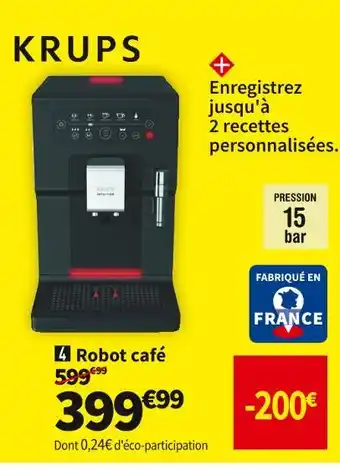 Conforama Krups robot café offre