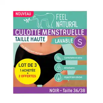 Carrefour Feel natural culottes menstruelles offre