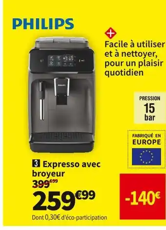 Conforama Philips robot café ep1224/00 offre