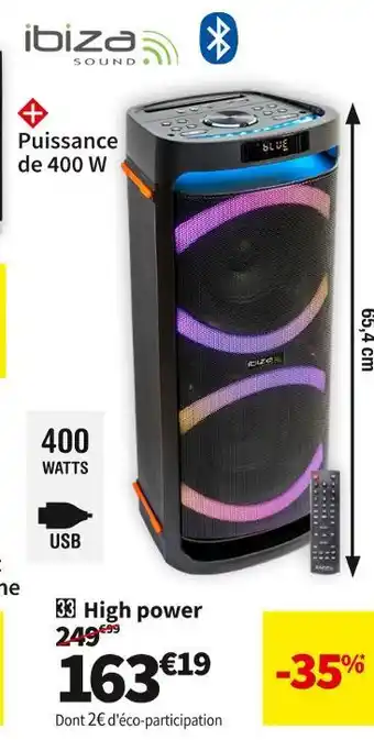 Conforama Ibiza high power lounge625 offre