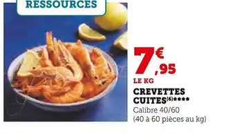 Super U Crevettes cuites offre