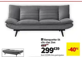 Conforama Banquette-lit clic clac zen offre