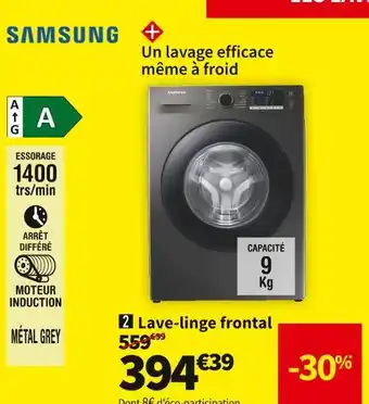 Conforama Samsung lave-linge ww90ta046ax/ef offre