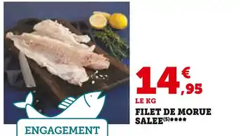 Super U Filet de morue salee offre
