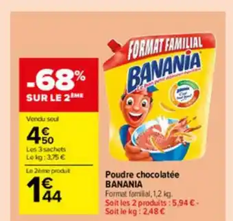 Carrefour Market Poudre Chocolatée Banania offre