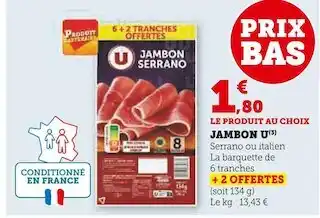 U Express U jambon offre